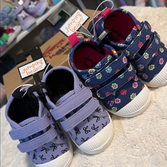 jumping beans Other - Jumping Beans Kids Sneakers - Lavender and Navy Floral. Take 2 pairs and save